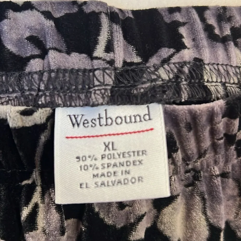 Westbound Women's Round Neck Long Sleeve Top and Skirt Set ~ Size XL